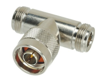 Переходник (коннектор) N(male) - 2 x N(female) Т-тип