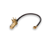 Пигтейл (кабельная сборка) U.Fl - RP-SMA(female), под пайку на плату, угловой IPX1.13